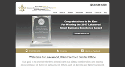 Desktop Screenshot of drkerrdental.com